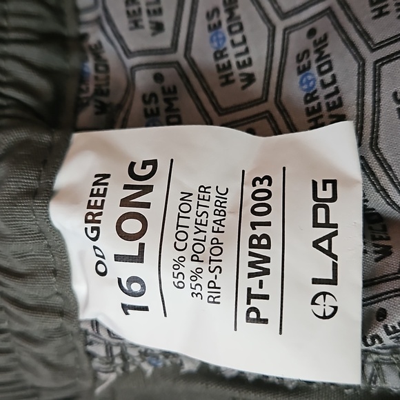 LAPG Operator Tactical Pants Sr 16 long Dark Olive Green NWT - Picture 12 of 14